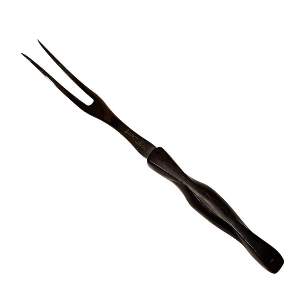 Cutco 1727 KL Carving Fork Serving 2‎ Prong Classic Made in USA Brown - Picture 12 of 12